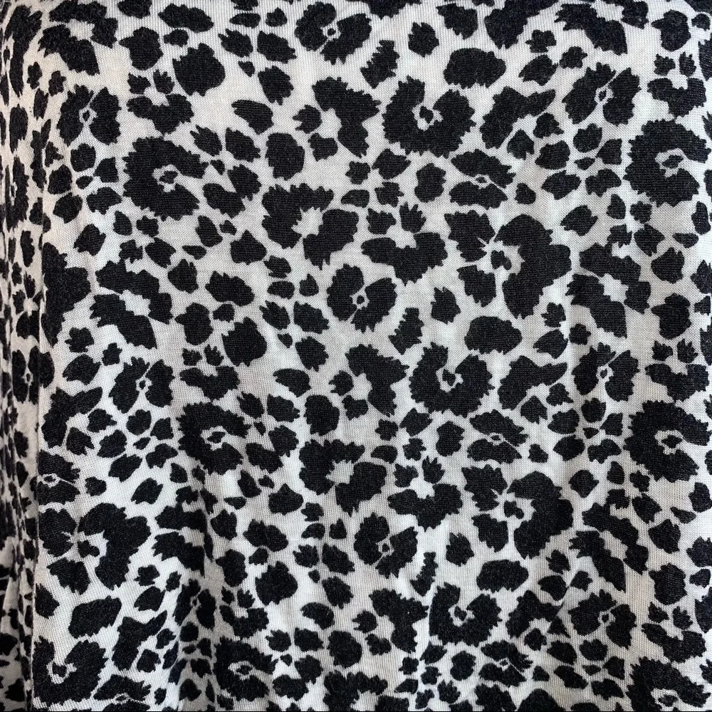 René Rofé Sleepwear black and white leopard print top / L / Excellent co… - Picture 10 of 11